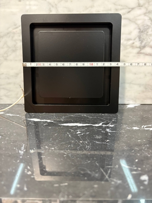 Диффузор на магнитах с вентилятором для потолков ТД100 черный квадратный 100 мм